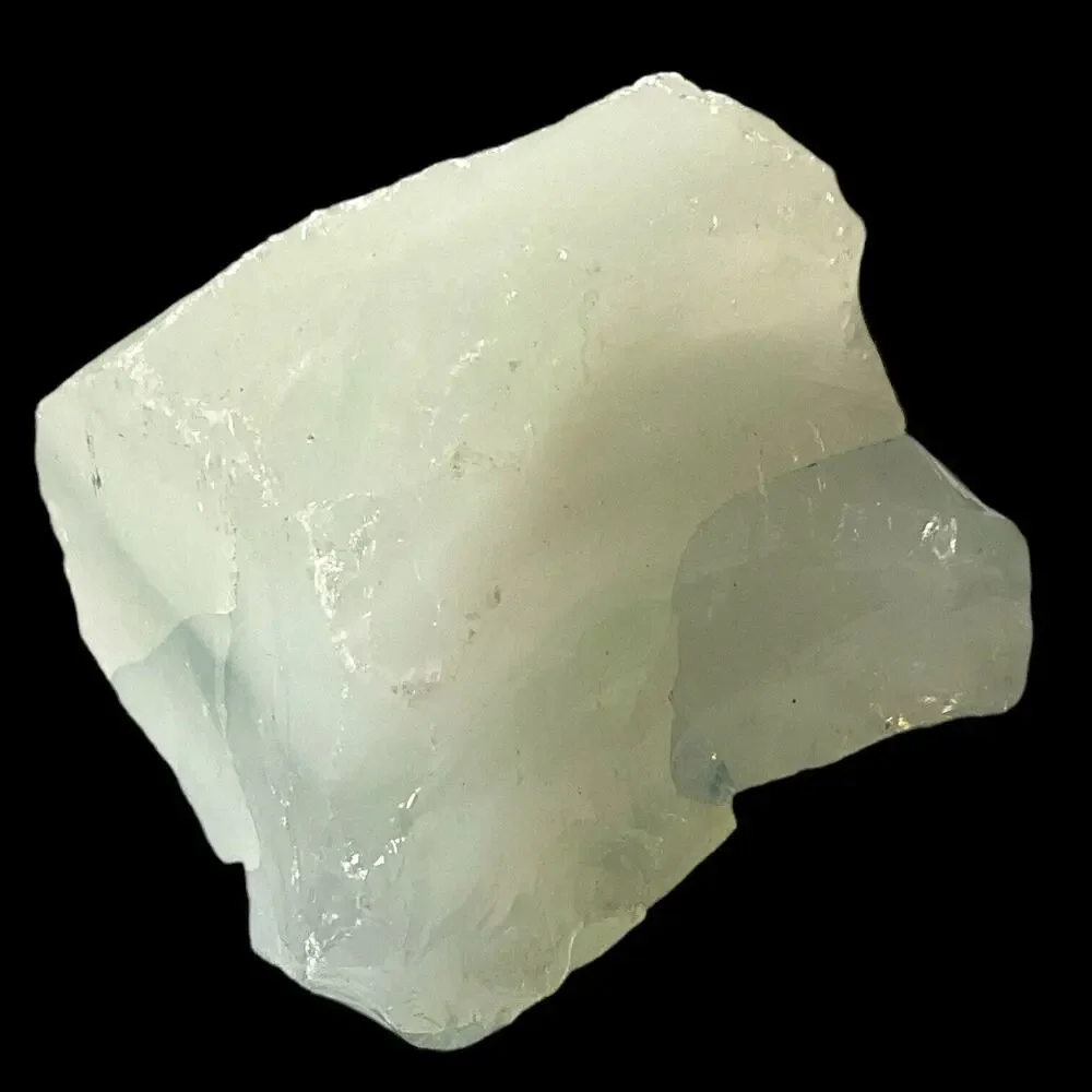 Opalescent Clear Layered Art Glass Cullet Glowing Manganese Slag‎ Glass #4GX189